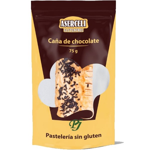 [204321] Caña De Chocolate Sin Gluten 75 G. - Aserceli