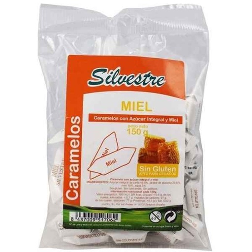 [20440] Caramelos Integrales Miel 150 G. - Silvestre