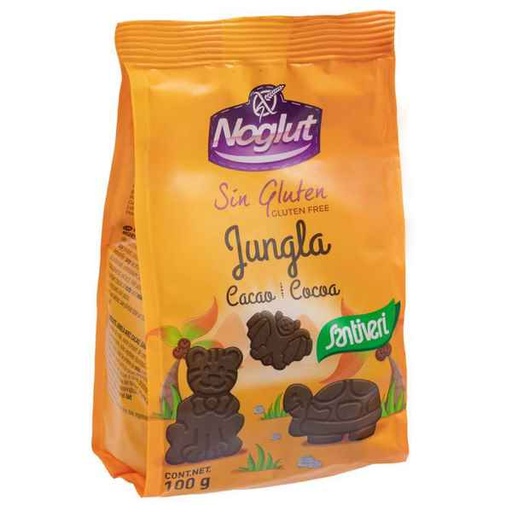 [204482] Noglut Galletas Dinos Jungla Cacao - Santiveri