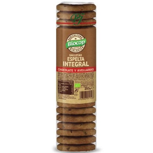 [204921] Galletas Espelta Integral Chocolate Y Avellanas 250 G. - Biocop