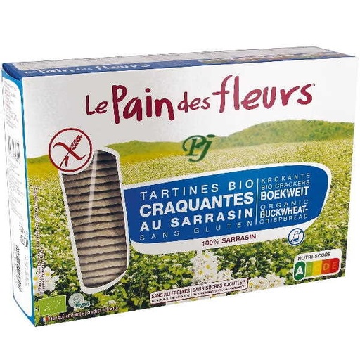 [205190] Crackers Sarraceno Sin Sal Sin Gluten Sin Azúcar 300 G. - Le Pain Des Fleurs