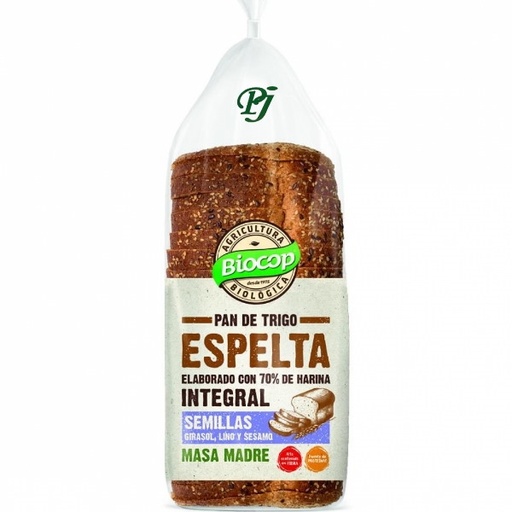 [205269] Pan Molde Espelta Integral Semillas 400 G. - Biocop