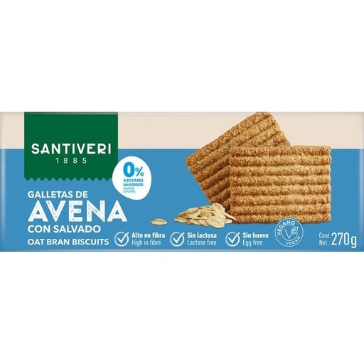 [205292] Galletas Salvado De Avena 270 G. - Santiveri