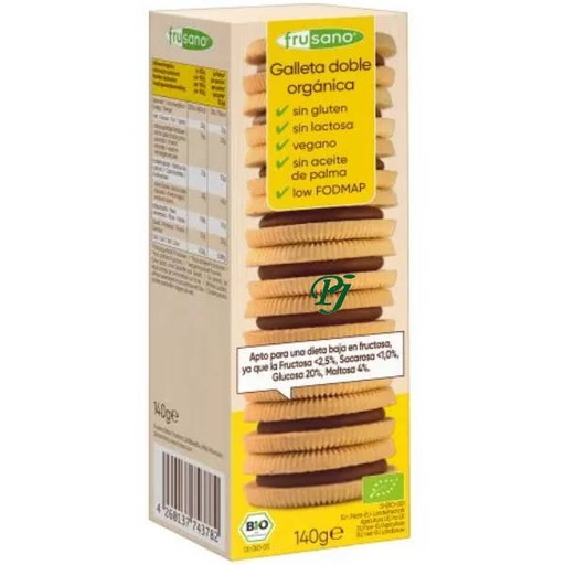 [205305] Galletas Doble Orgánica Sin Gluten 140 G. - Frusano