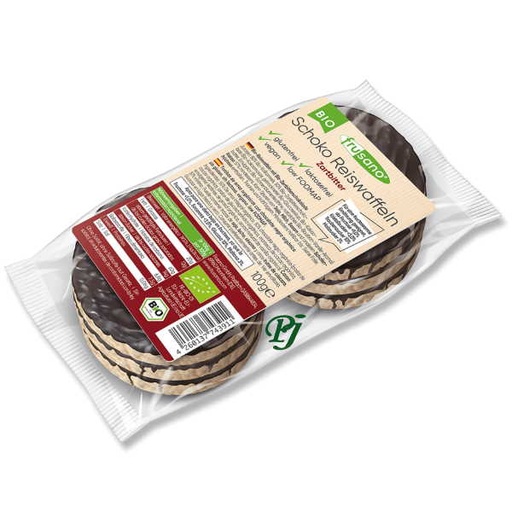 [205330] Tortitas De Arroz Choco Negro Bio 100 G. - Frusano