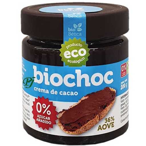 [205372] Biochoc Crema De Cacao Natural 0% Azúcares Añadido 200 G. - Biobética