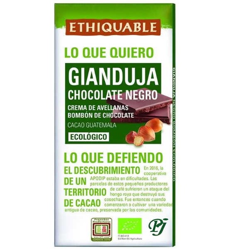 [205458] Chocolate Negro Crema De Avellanas 100 G. - Ethiquable