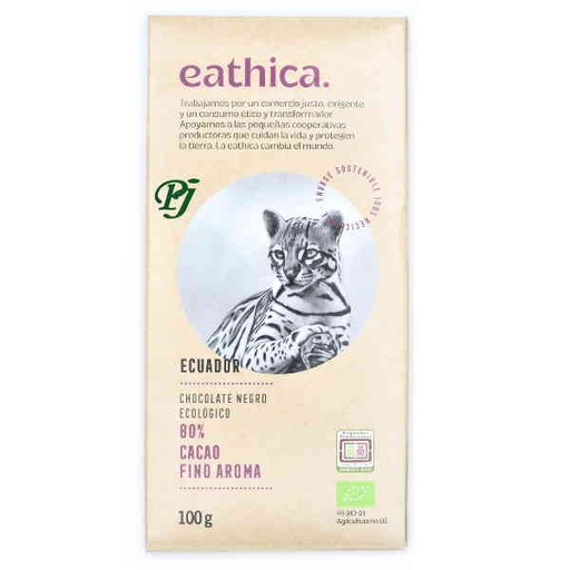 [205545] Chocolate Negro Eco 80% Ecuador 100 G. - Eathica