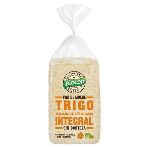 [205575] Pan De Molde Trigo Integral Sin Corteza 300 G. - Biocop