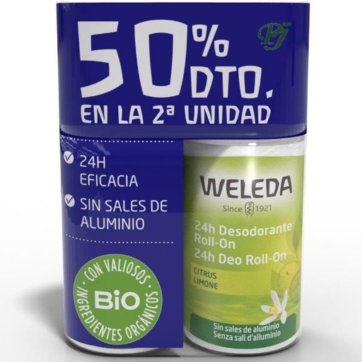 [188026] Duplo Roll On Citrus Limón 2 x 50 Ml. - Weleda