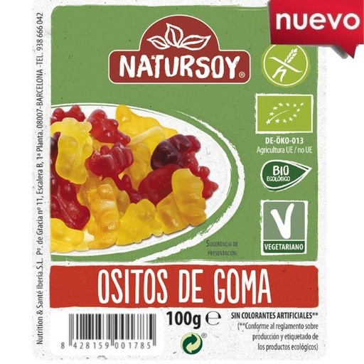 [203747] Ositos De Goma 100 G. - Natursoy