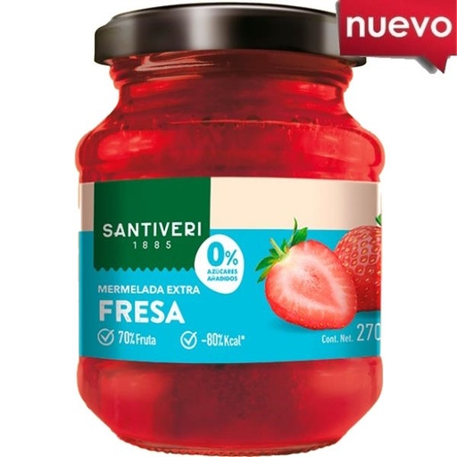 [205668] Mermelada Fresa 0% Azúcar 270 G. - Santiveri