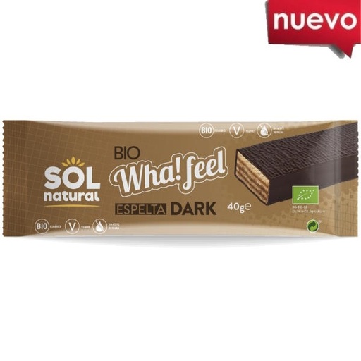 [205669] Wha! Feel Snack Espelta Bañado Cacao Bio 40 G. - Sol Natural