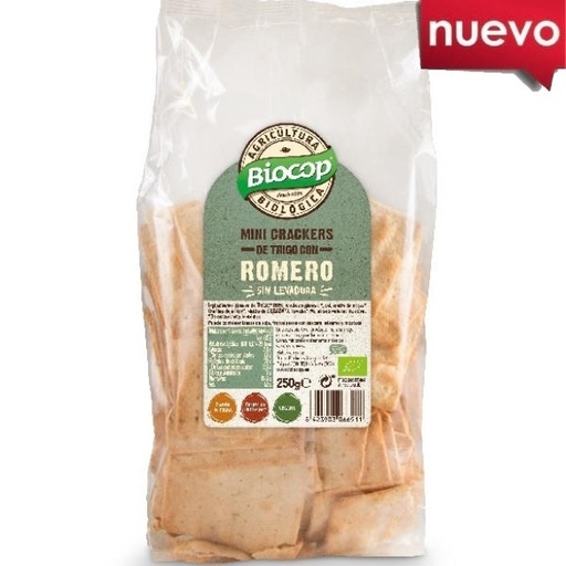 [205675] Mini Crackers De Trigo Con Romero 250 G. - Biocop