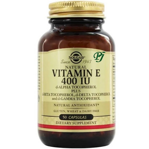 [056150] Vitamina E 50 Cápsulas Aceite 268 Mg. 400 Ui. - Solgar