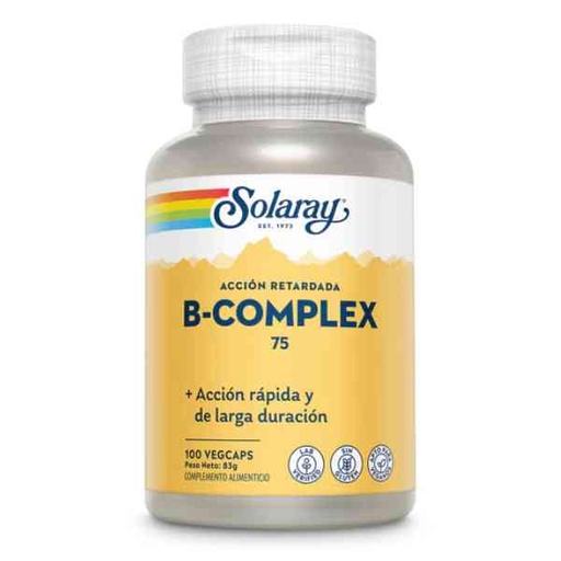 [056616] B Complex 75 Acción Retardada 100 Vegcáps - Solaray