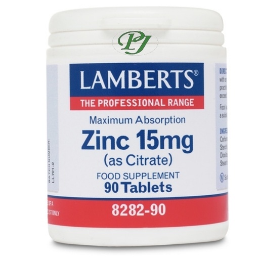 [056626] Zinc Citrato 90 Tabletas 15 Mg. - Lamberts