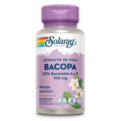 [056989] Bacopa 60 Vegcáps 100 Mg. - Solaray