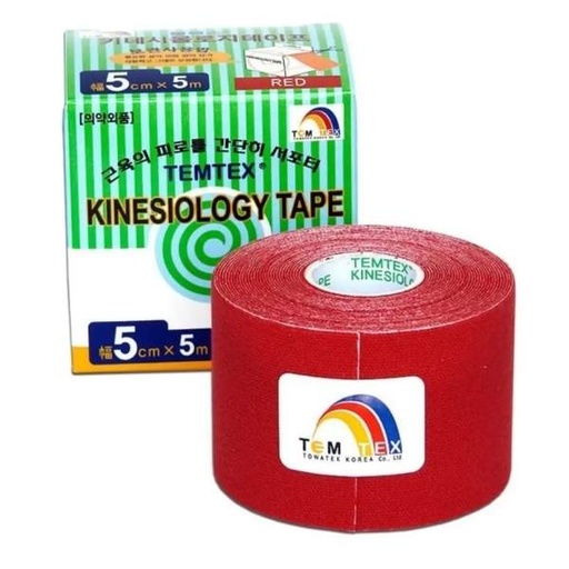 [1301464] Kinesiology Tape Temtex Rojo 5 Cm x 5 M - Temtex