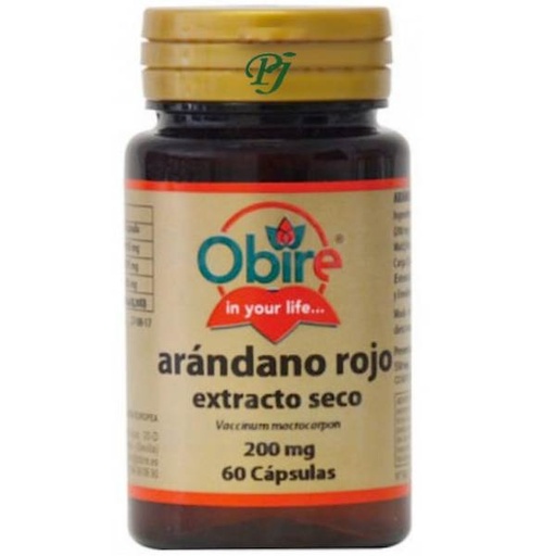 [057952] Arándano Rojo 60 Cápsulas 200 Mg. - Obire