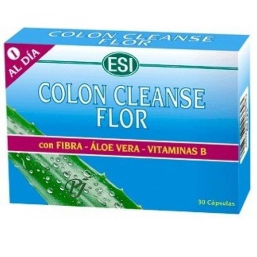 [058111] Aloe Colon Cleanse Azul Flor 30 Cápsulas - Esi