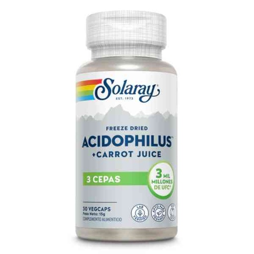 [058140] Acidóphilus Vegan 30 Vegcáps - Solaray