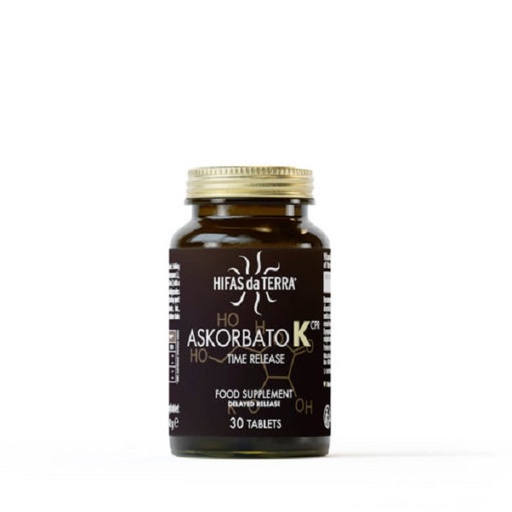 [0505088] Hdt Askorbato K Time Release 30 Tabletas - Hifas Da Terra
