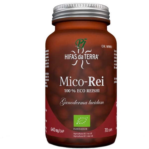 [058396] Reishi Mico Rei 70 Cápsulas Eco Vidrio - Hifas Da Terra