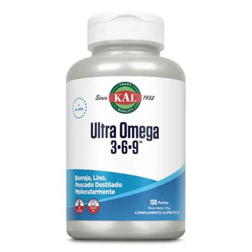 [058611] Ultra Omega 3 6 9 100 Perlas - Kal