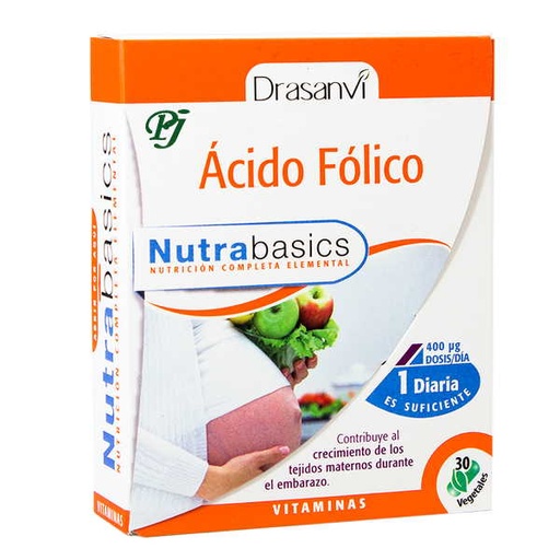 [059397] Ácido Fólico 30 Cápsulas Vegetales - Drasanvi