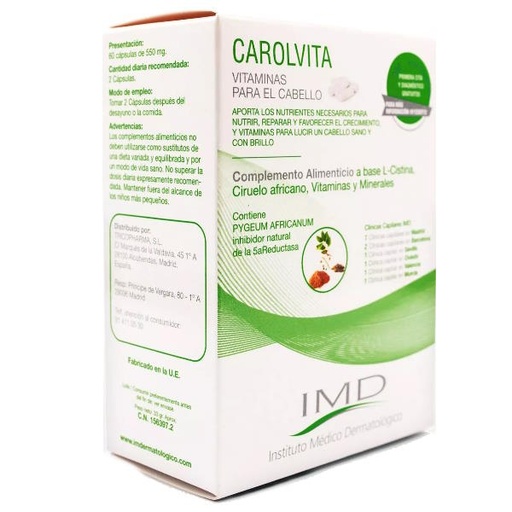 [059541] Carolvita Vitaminas Cabello 60 Cápsulas - Imd