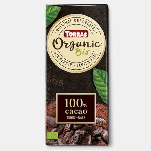 [205865] Chocolate Orgánico Negro 100% Cacao 100 G. - Torras