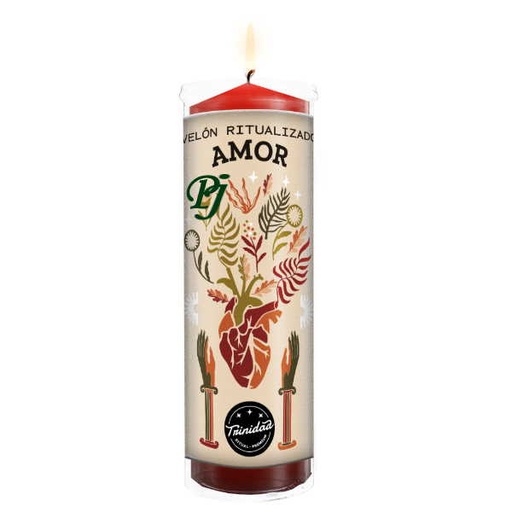 [100334] Velón Ritualizado Amor - Trinidad