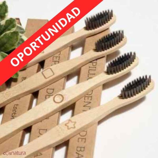 [1300061] Cepillo Dental Mango Bambu 4Uds - Irisana