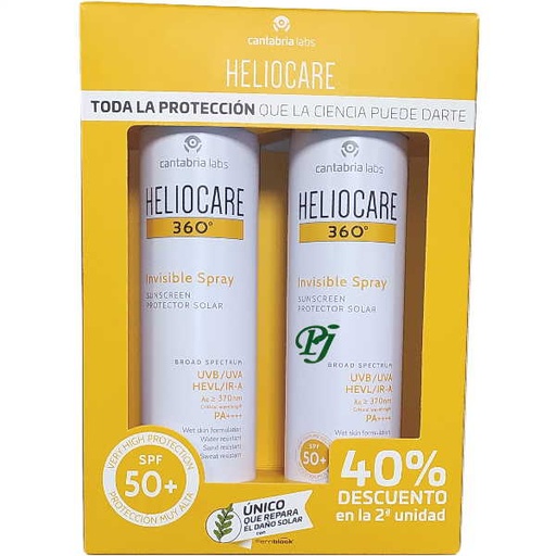 [1300086] Heliocare 50+ 360º Solar Duplo Spray Invisible 2 X 200 Ml. - Cantabria Labs