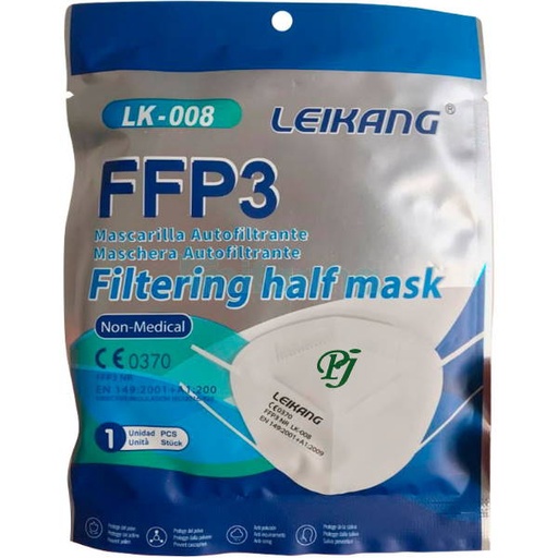 [1300381] Mascarillas Ffp3 Autofiltrante 1 Ud. - Leikang