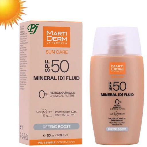 [1300766] Sun Care Mineral D Fluid Spf 50 Defend Boost 50 Ml. (Solar) - Martiderm