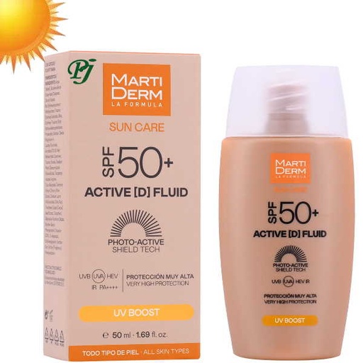 [1300768] Sun Care Active Fluid Spf 50+ Uv Boost 50 Ml. (Solar) - Martiderm